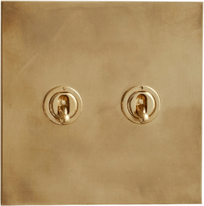 Aged Brass Toggle Switch