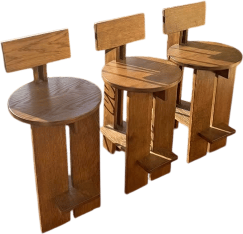 Designer Wood Barstools