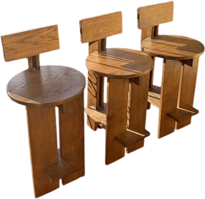 Designer Wood Barstools