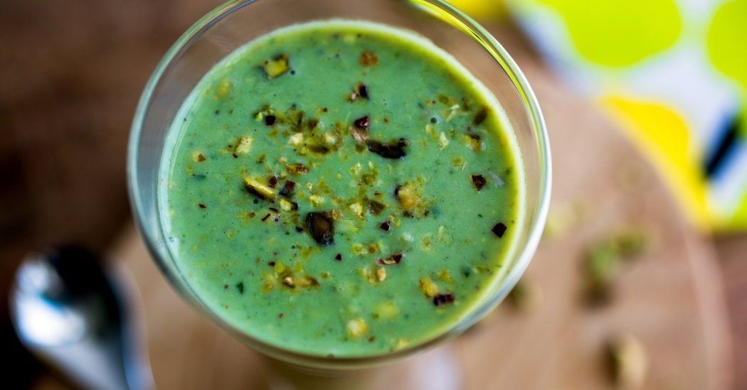 Pineapple-Basil Smoothie by Martha Rose Shulman