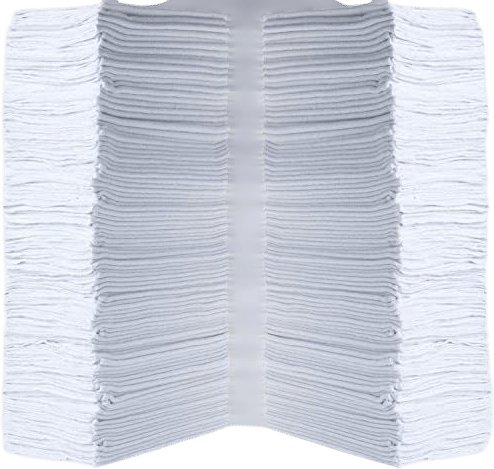 SIMPLI-MAGIC 79142 Shop Towels 14"x12", 150 Count (Pack of 1), Cotton, White
