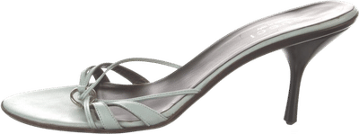 Interlocking G Logo Leather Slides