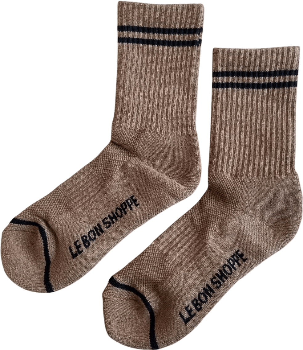 Le Bon Shoppe Boyfriend Socks - Cocoa