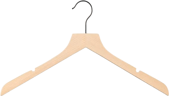 Slim Wooden Shirt Hanger