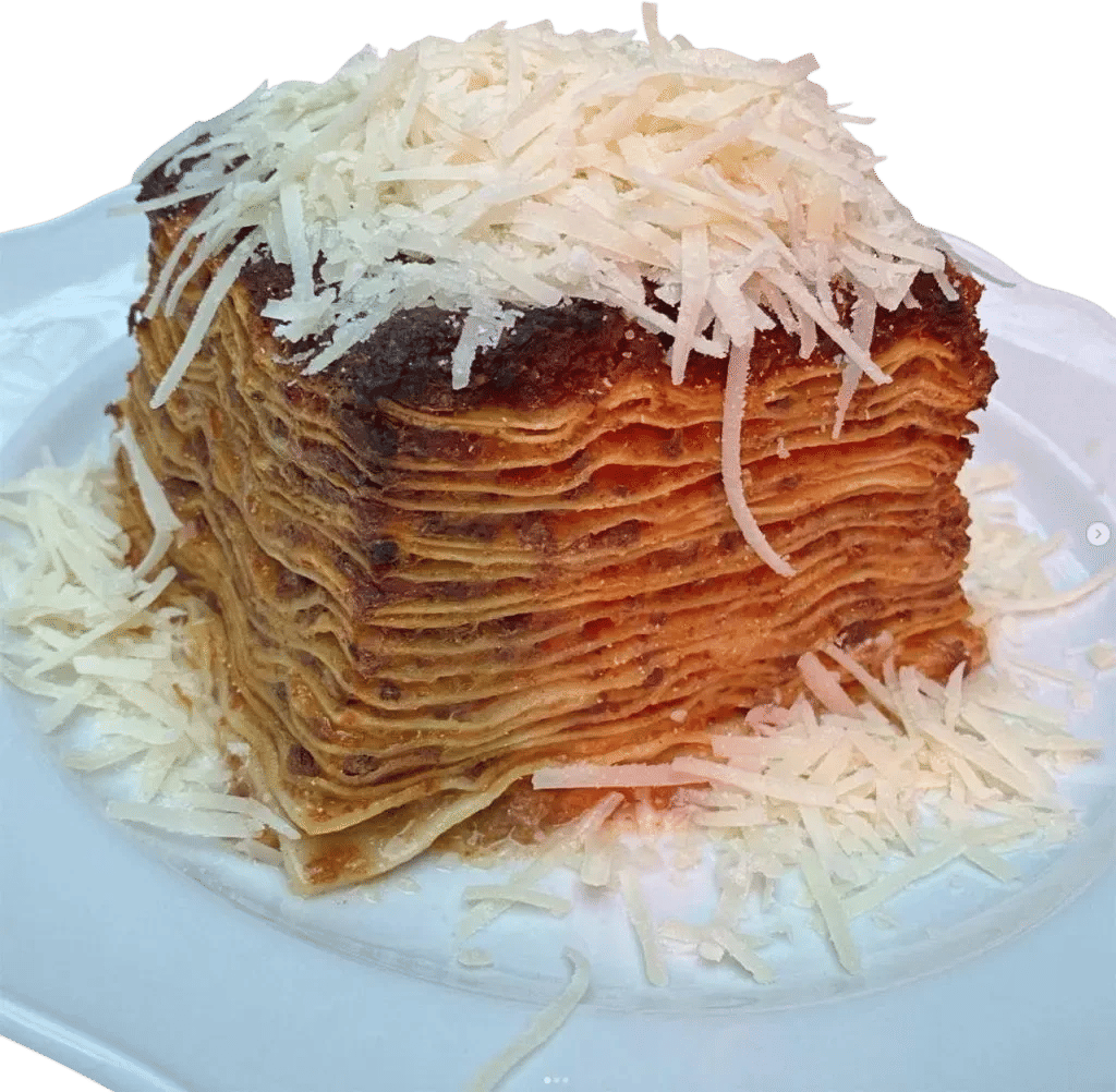 The 20-layer lasagna at I Sodi, West Village
