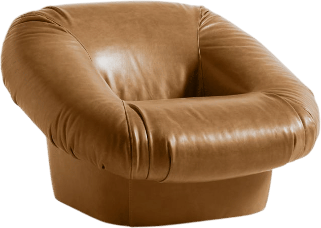 Topanga Leather Swivel Accent Chair