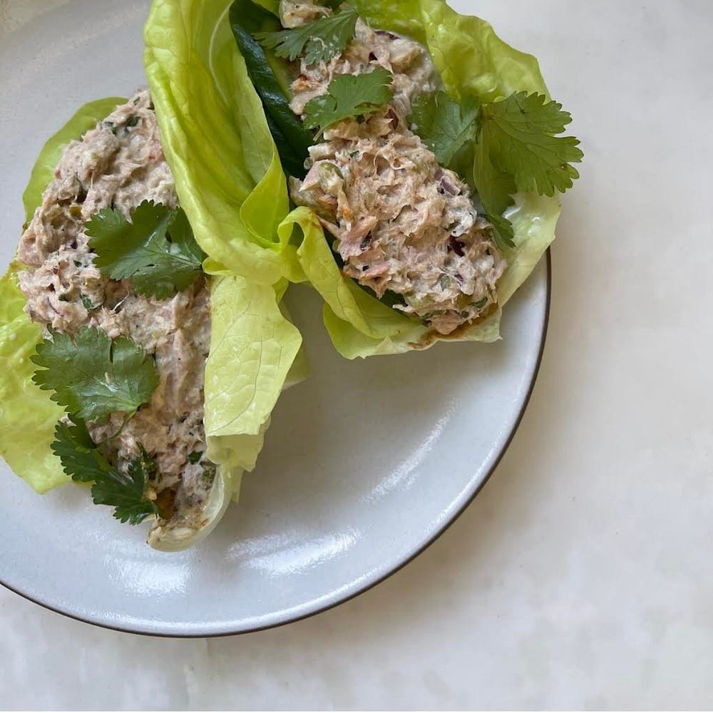 Tuna Lettuce Wraps Recipe