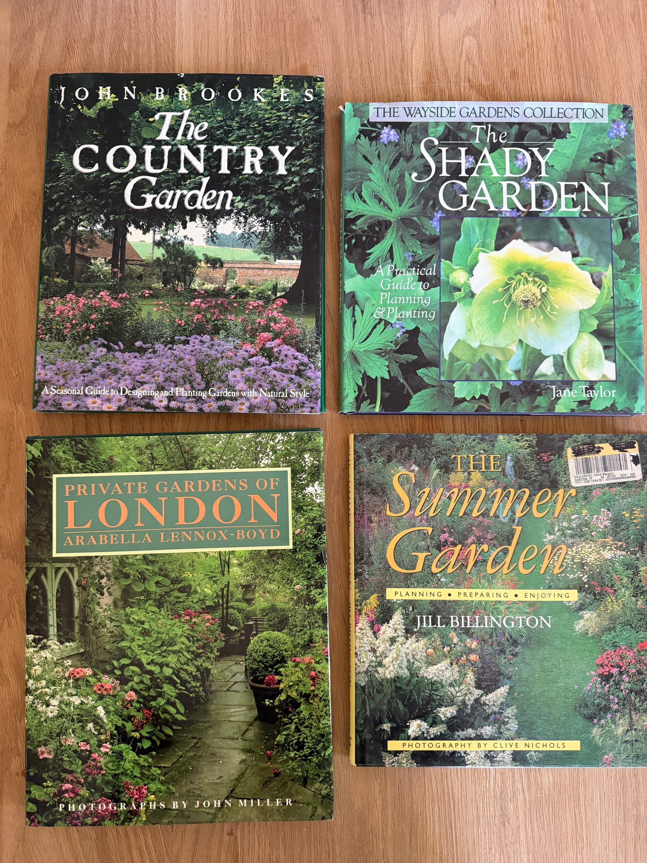 Gardening books from John King.