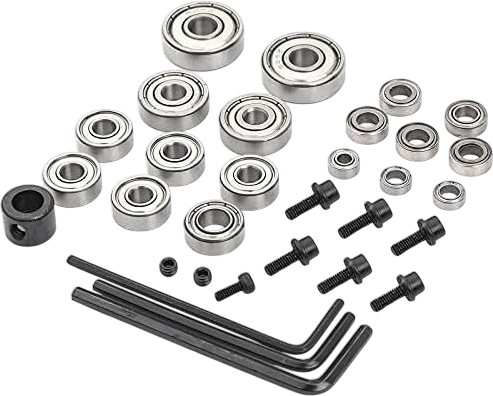 KOWOOD 24 Pieces Router Bit Bearing Replacement Set KA-001 (for: 12B 12P 15M 15Plus 24A 24X(B) 35B 40A 70A)