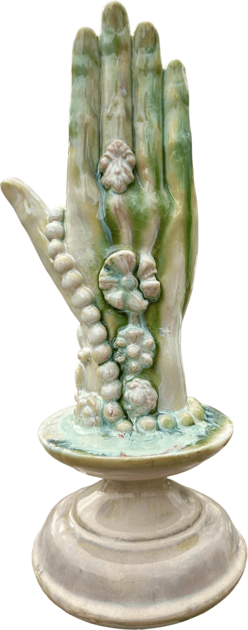 Porcelain hand sculptures