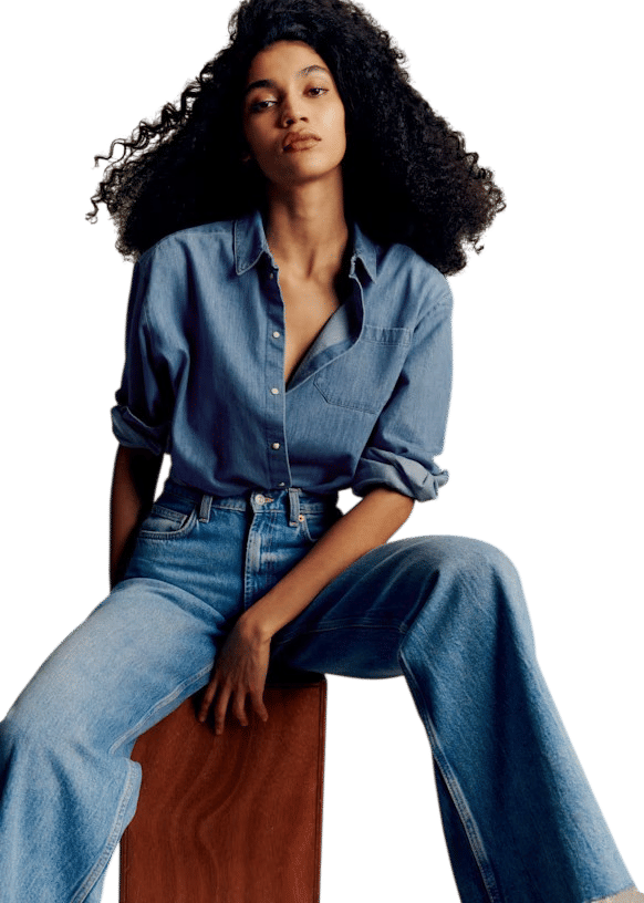 Denim Button-Up
