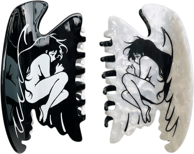 Fallen Angel Hair Claw Clip
