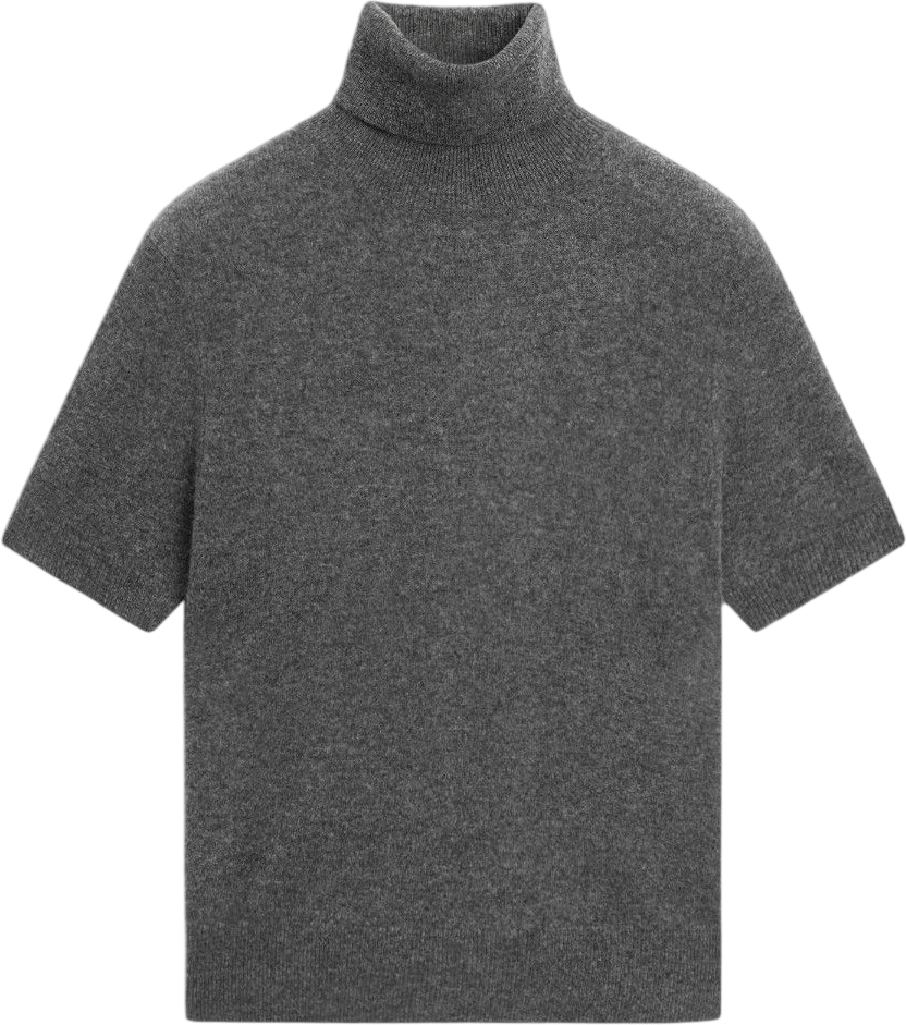 Massimo Dutti Jersey punto cuello cisne manga corta