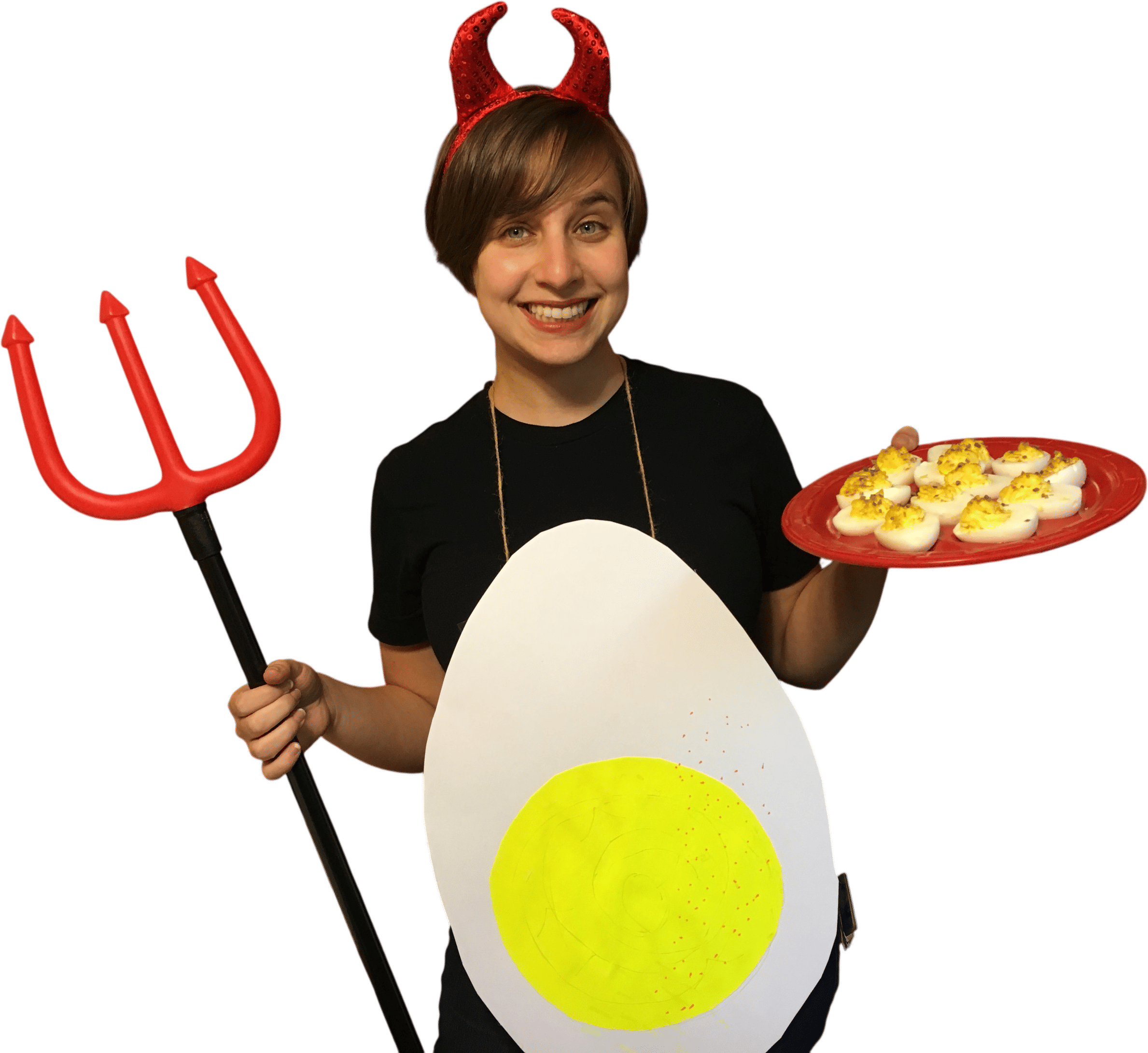 A deviled egg