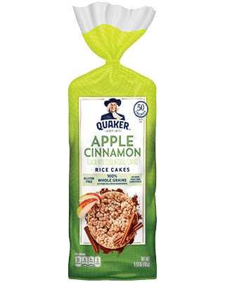 quaker oats rice cakes apple cinnamon