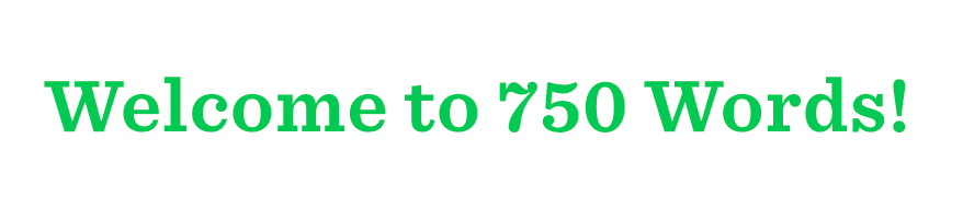 Write Every Day | 750words.com
