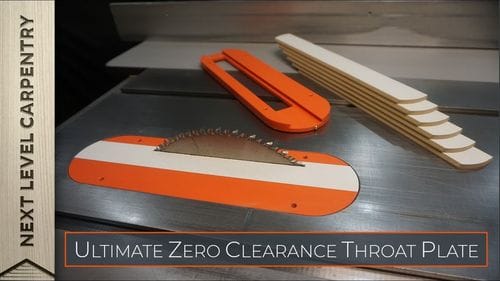 Tools for the Ultimate Zero Clearance Throat Plate with Replaceable Inserts