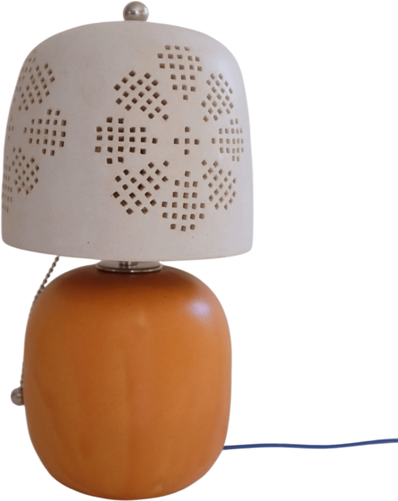 Daisy Punched Shade Lamp