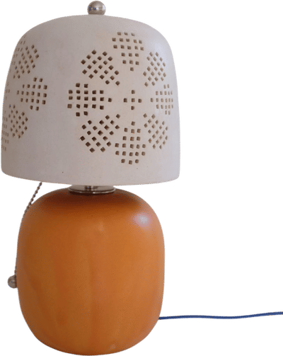 Daisy Punched Shade Lamp