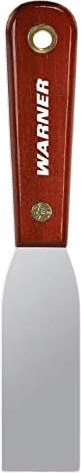 Warner 1-1/4" Flex Putty Knife, Carbon Steel Blade, Rosewood Series, 606