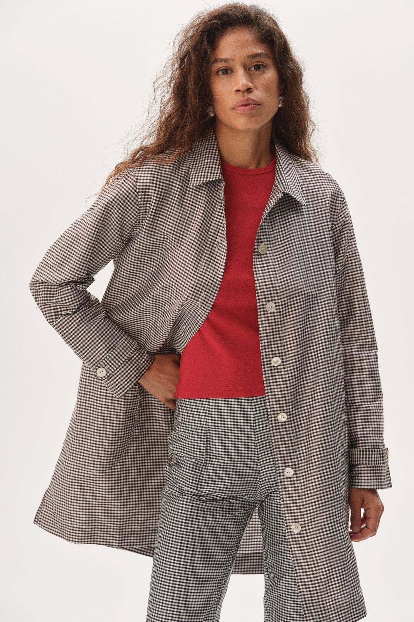 The Taffeta Gingham Jacket