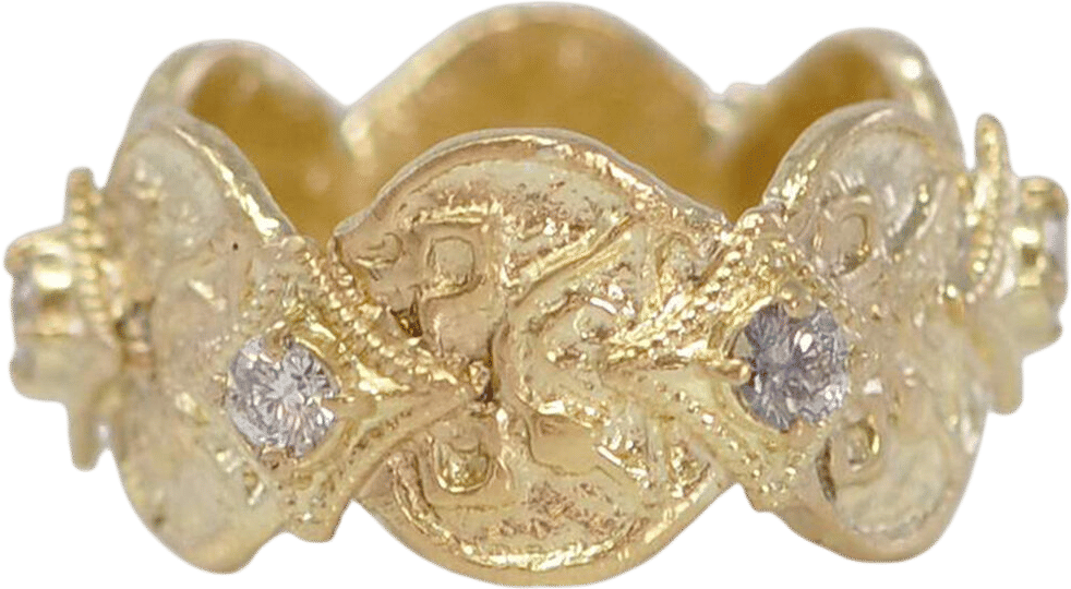 Armenta Crivelli 18K Yellow Gold Diamond Ring