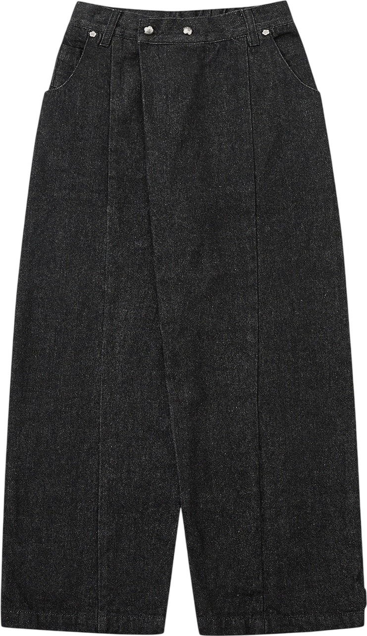 Sundae School Black Hanbok Denim Pants