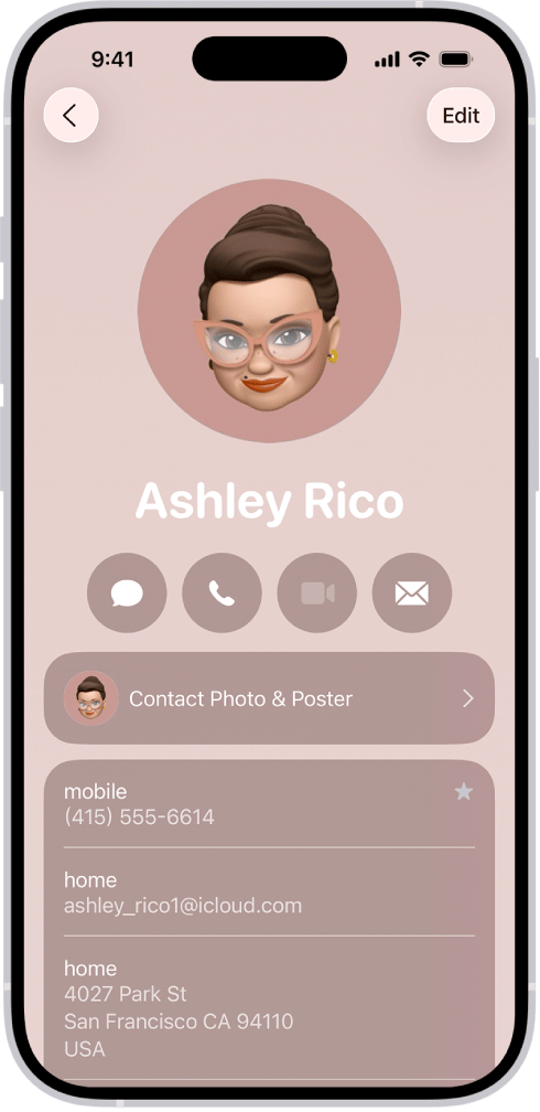 Adding your friends' addresses to their phone contacts