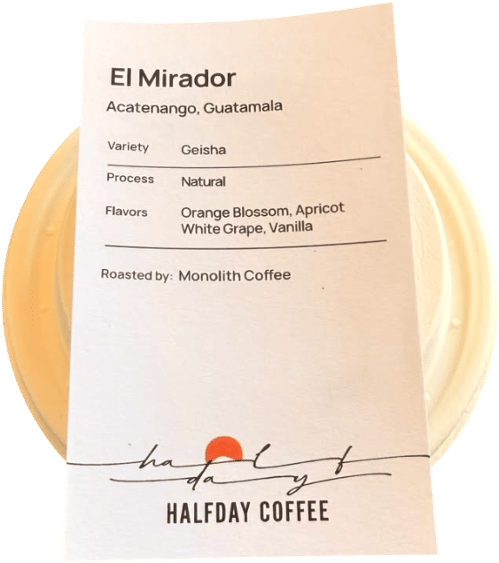 Runner-up "Best Pour-over" - Halfday Coffee 