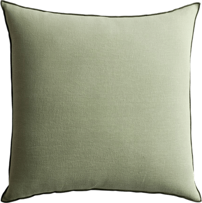 Contrast European Linen Flange Edge Pillow Cover