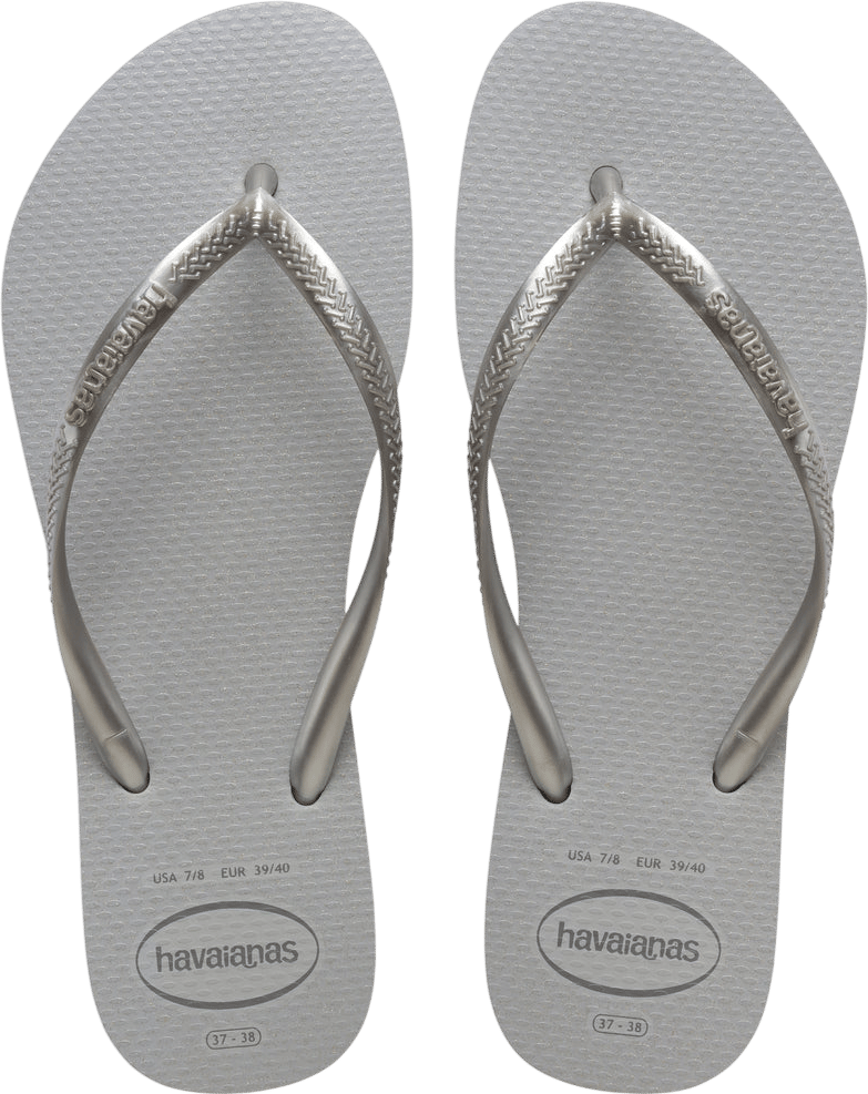 Havaianas Women's Slim Gloss Flip Flops Grey