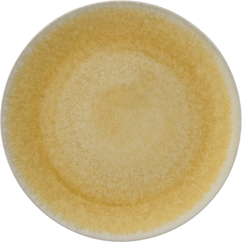 Global Table Yellow Stoneware Plate