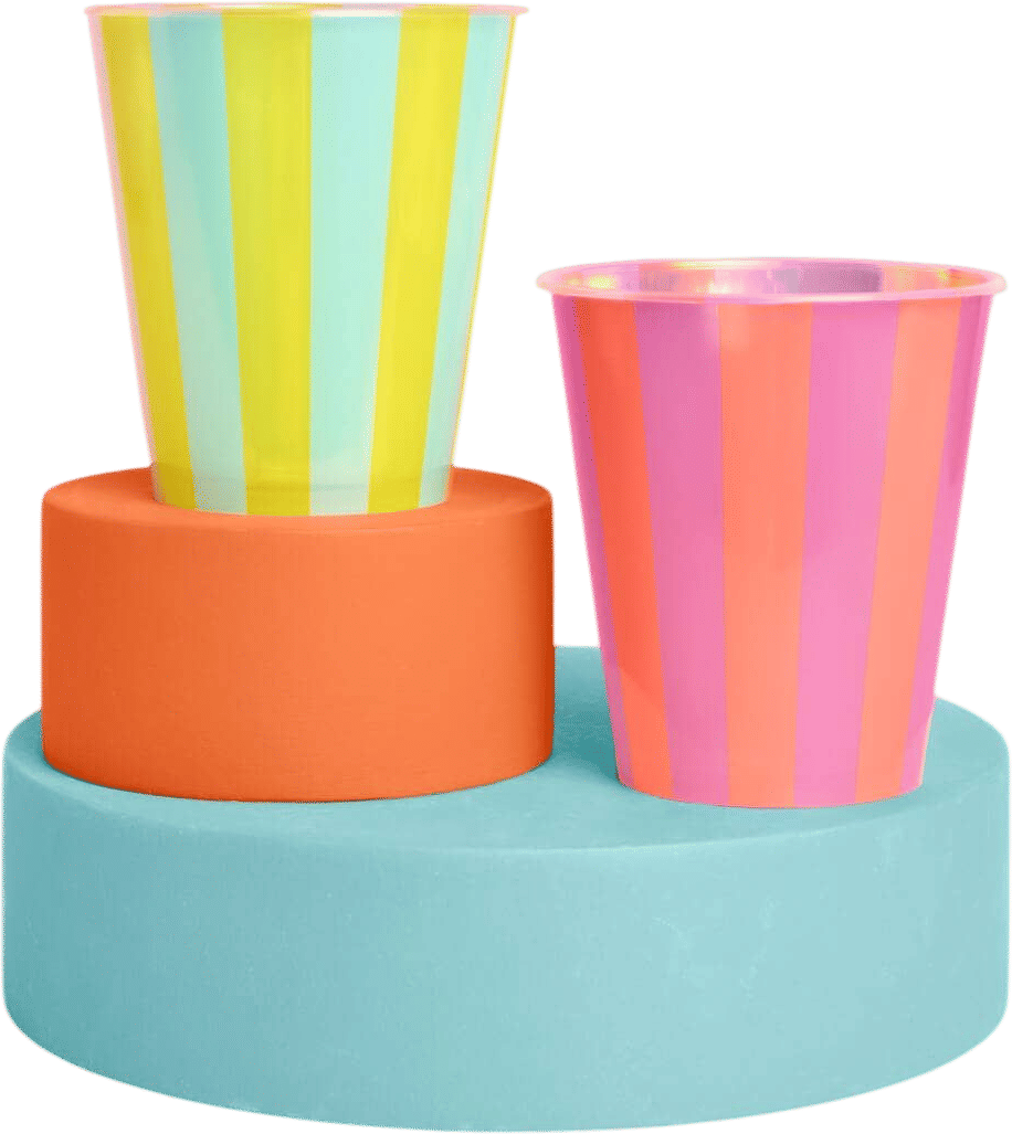 Anything in a striped cup!