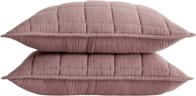 Organic Airy Gauze Box Quilt Sham Set