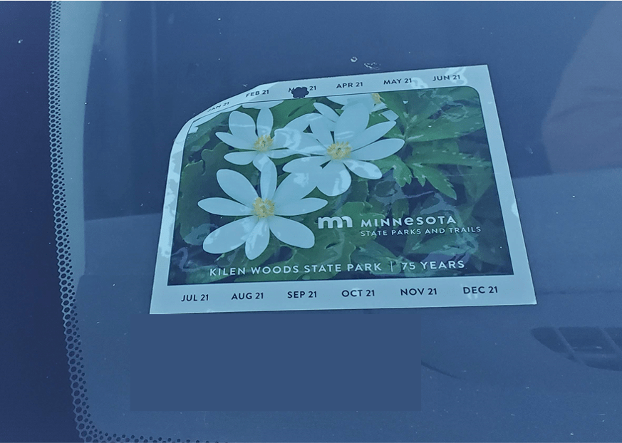 state park annual pass window sticker