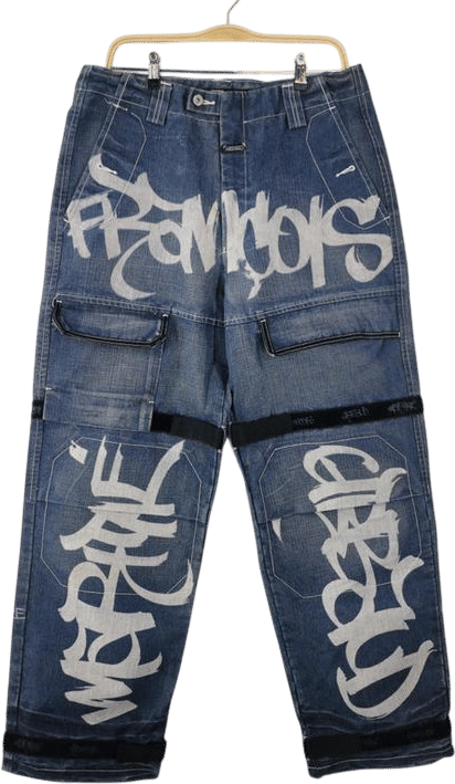 Marithe Francois Girbaud Jeans Vintage 90's Marithe Francois Girbaud Spellout Design Denim Pants Size 34 - Etsy