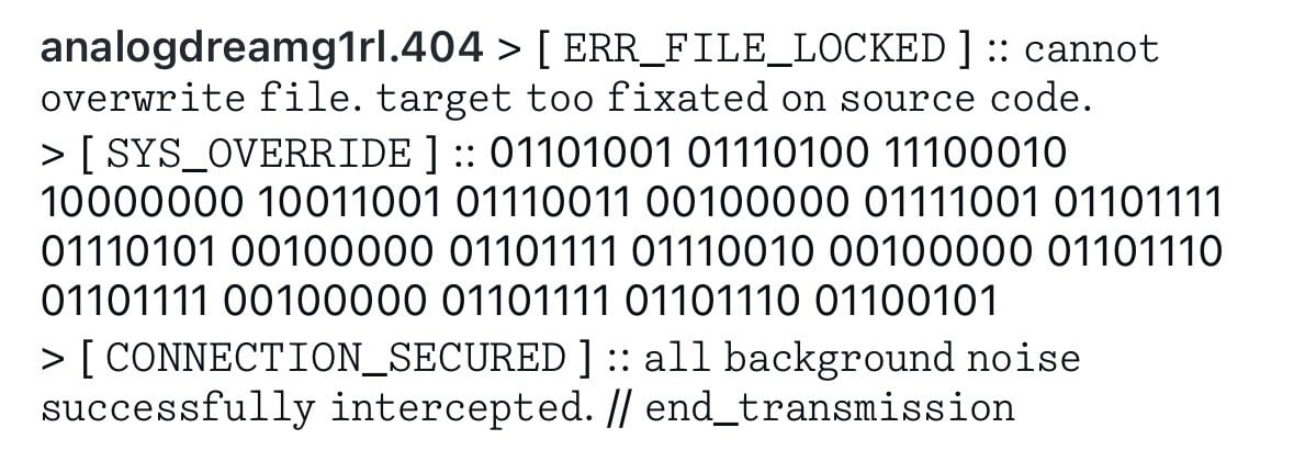 [RUN: /binary code.exe]