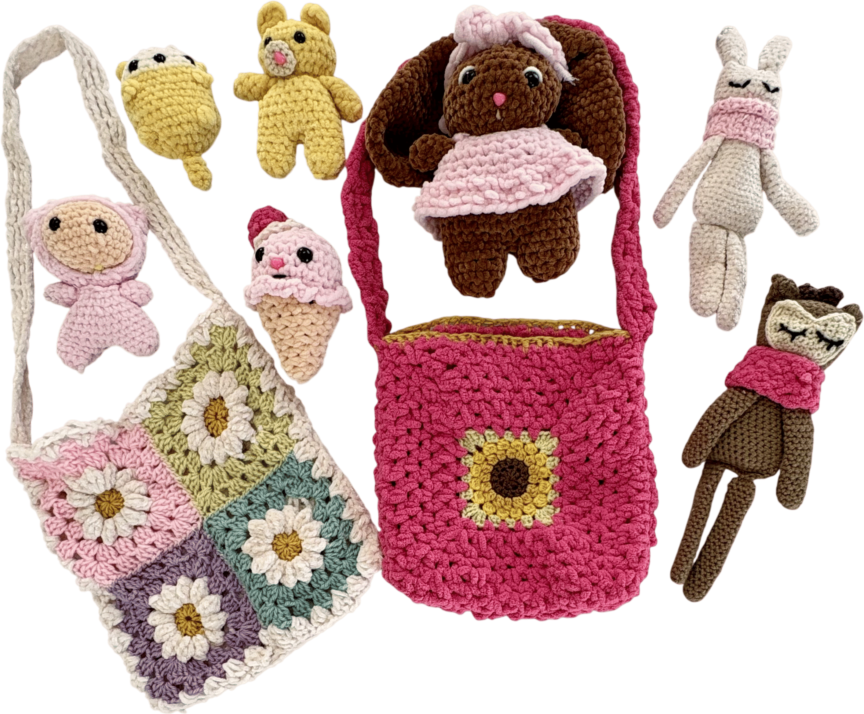 Crochet and needle felting!