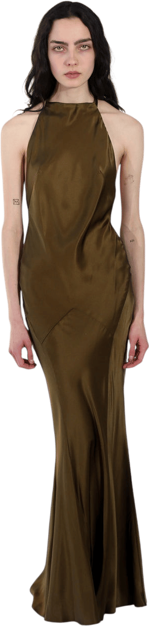 Hollywood Gown - Olive