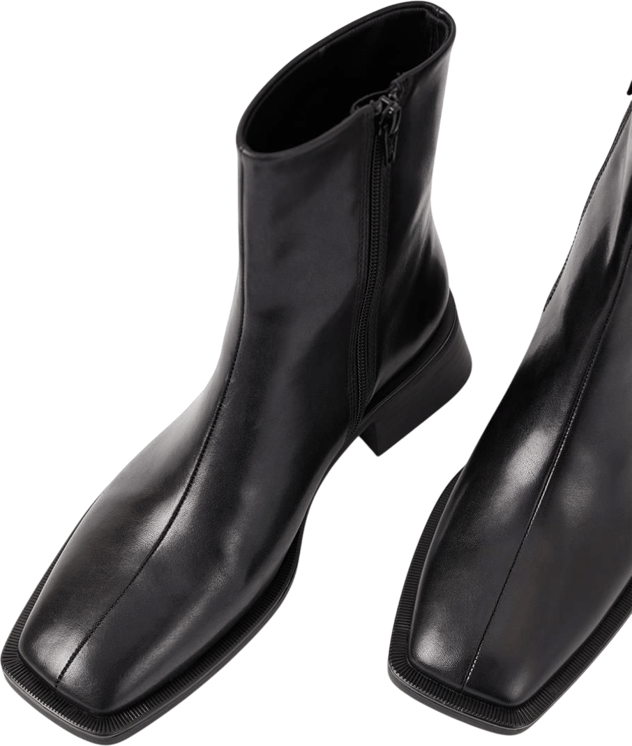 Blanca Bottines Noir Cuir Femme