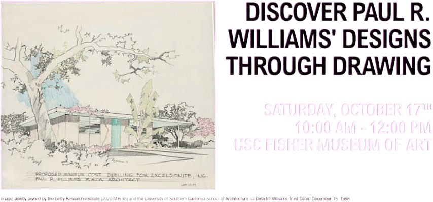 Discover Paul R Williams' Designs through Drawing Workshop