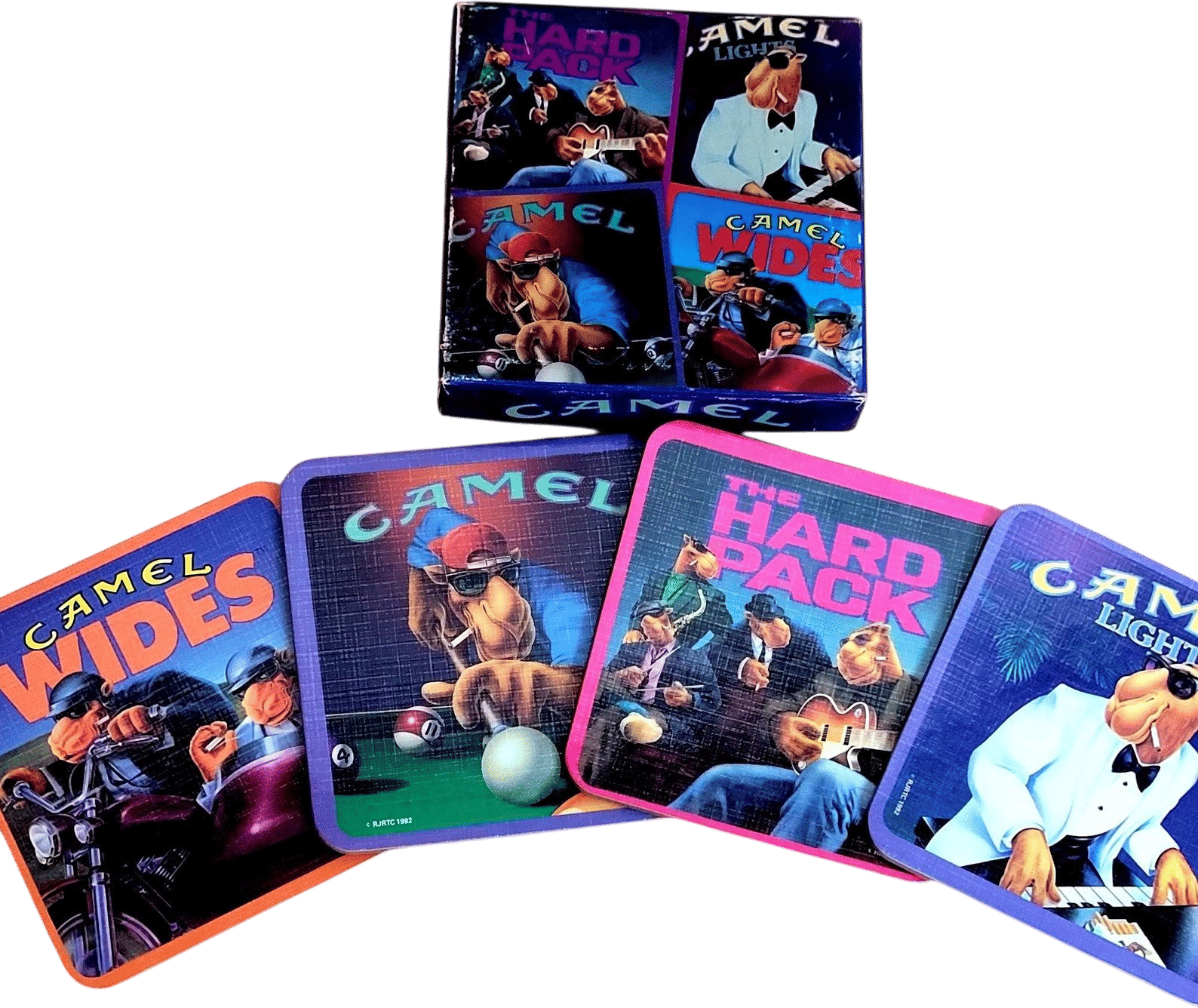 Vintage Camel Coasters Set of 4 (1992)