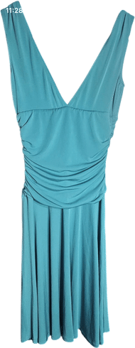 Vintage Drop Waist Ruched Dress