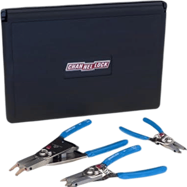 Channellock RT-3 Convertible Retaining Ring Plier Set, 3-Piece, Blue