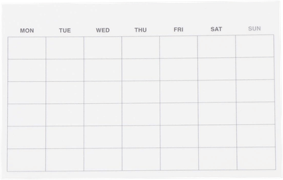 Sticky Notes Monthly Calendar