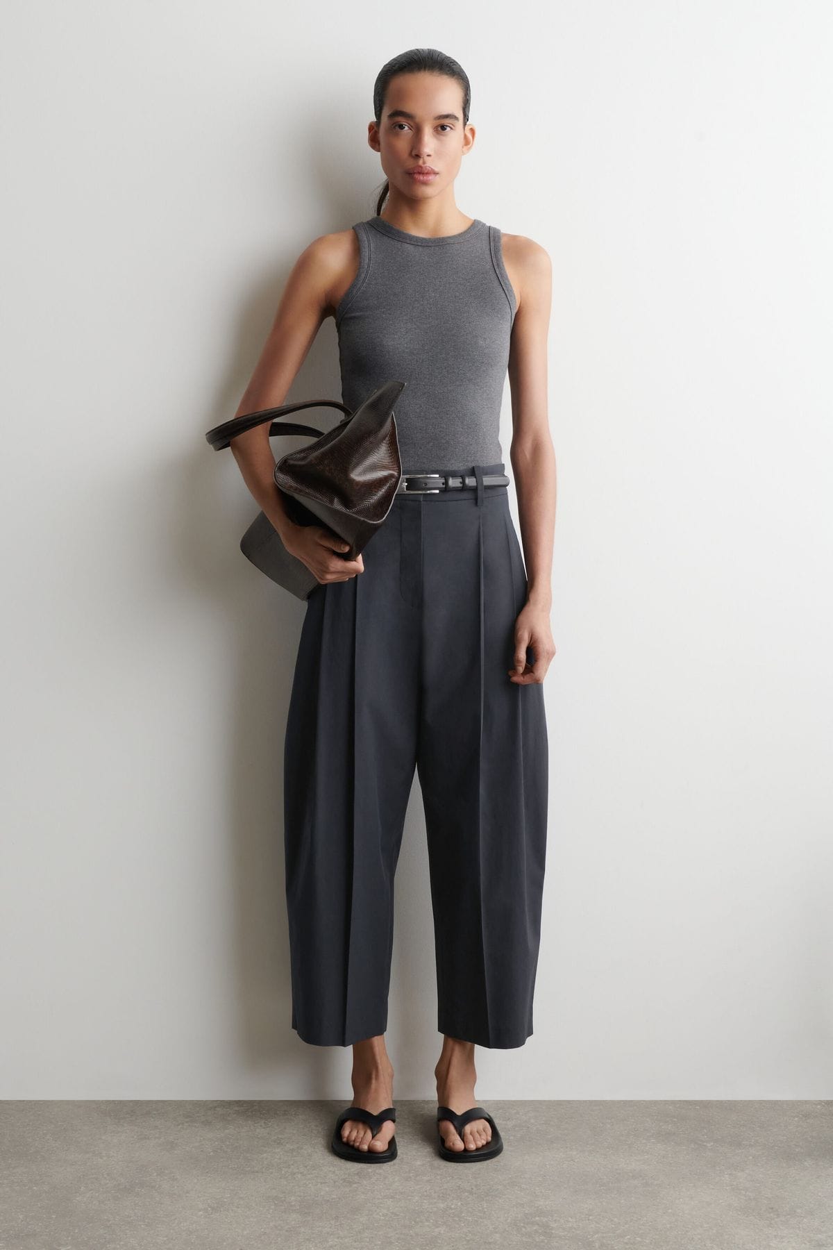 COS Barrel Cotton Pants