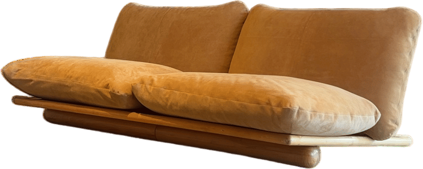 Handcrafted Wood Frame Low Daybed / Two Seat Sofa