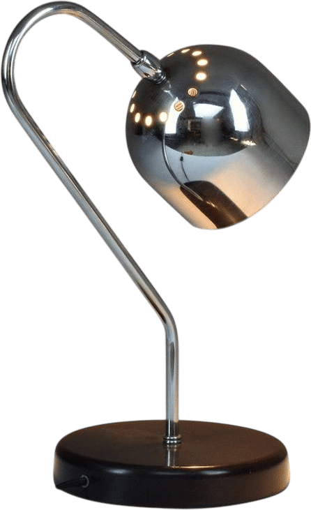 1960s Italian Vintage Chrome Desk Lamp