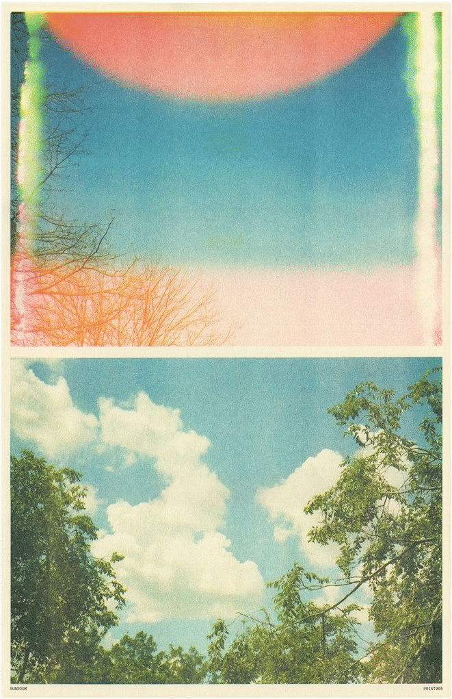 Sky Risograph Print