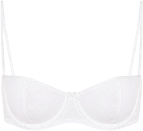 Cou Cou Intimates The Teacup White Cotton Jersey Bra